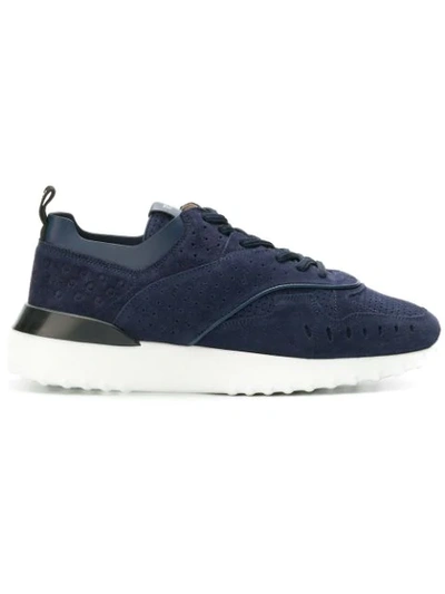 Tod's Lace Up Sneakers In Blue