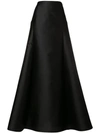 Alberta Ferretti Full High Waisted Skirt - Black