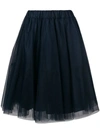 P.a.r.o.s.h . Pleated Tulle Skirt - Blue