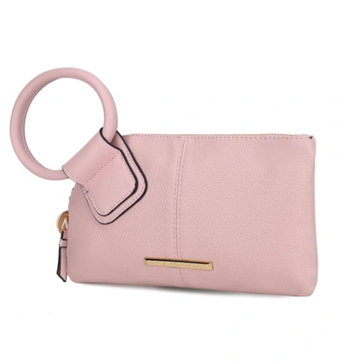 Mkf Collection By Mia K Luna Vegan Leather Clutch/wristlet For Women's In Pink