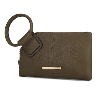Mkf Collection By Mia K Luna Vegan Leather Clutch/wristlet For Women's In Green