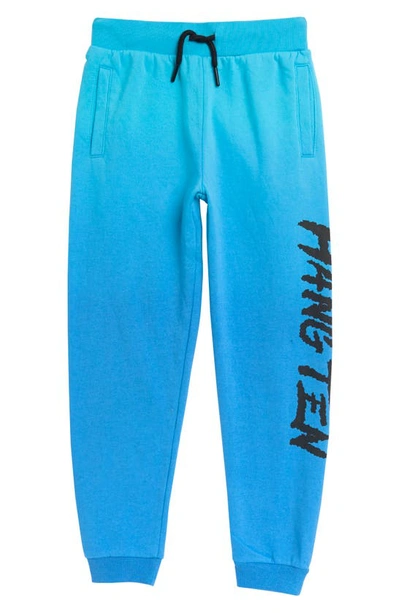 Hang Ten Kids' Dip Dye Fleece Joggers In Blue Atoll/ Indigo Bunting Dye