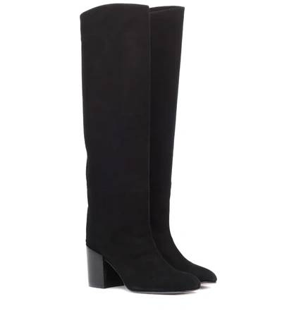 Stuart Weitzman Knee-length Chunky Heel Boots In Black