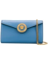 Versace Icon Embellished Shoulder Bag - Blue