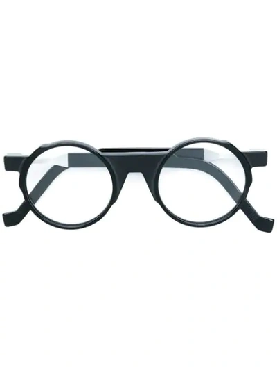 Vava Round Shaped Glasses In Black