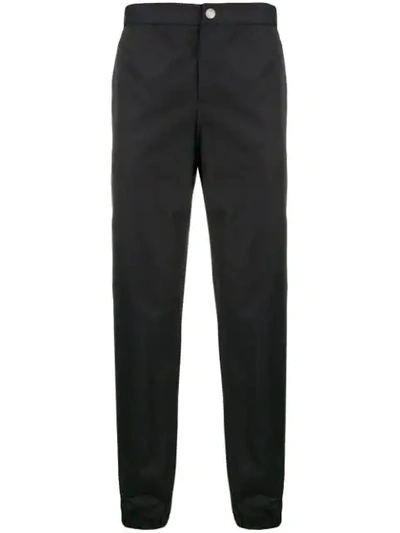 Versus Logo Stripe Trousers In Black