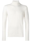 Nuur Roll-neck Fitted Sweater - White