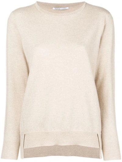 Agnona Round Neck Jumper - Neutrals