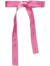Dolce & Gabbana Amore Bow Belt In Pink