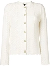 Marc Jacobs Perforated Knit Cardigan - Neutrals