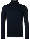 Nuur Roll-neck Fitted Sweater - Blue