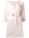 Melissa Odabash Belted Tunic Blouse - Pink