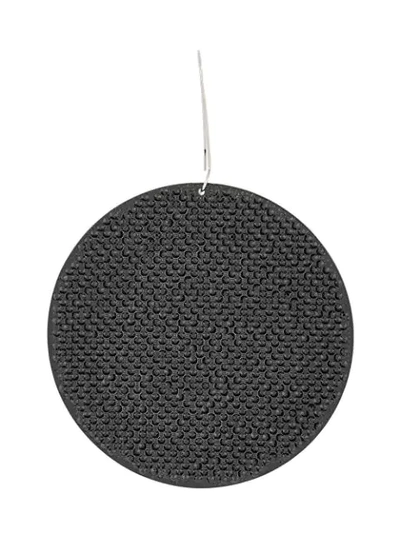 Marc Jacobs Pave Single Disc Earring In Black