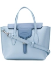 Tod's Joy Mini Leather Tote In Blue