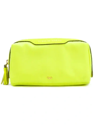 Anya Hindmarch Lotions And Potions Make-up Bag In Yellow