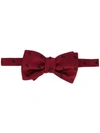 Alexander Mcqueen Skull Polka Dot Bow Tie  In Red