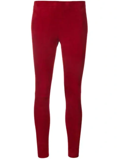 Stouls Skinny Leggings In Red