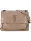 Saint Laurent Monogram Shoulder Bag - Neutrals