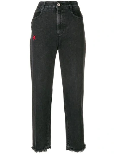 Stella Mccartney Star Embellished Jeans In Black