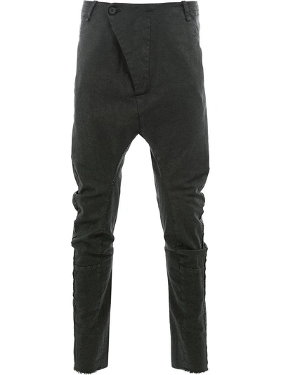 Masnada Dropped Crotch Skinny Pants - Black