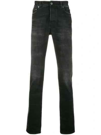 Valentino Straight Leg Jeans In Black