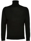 Prada Virgin Wool Rollneck Sweater - Black In Nero