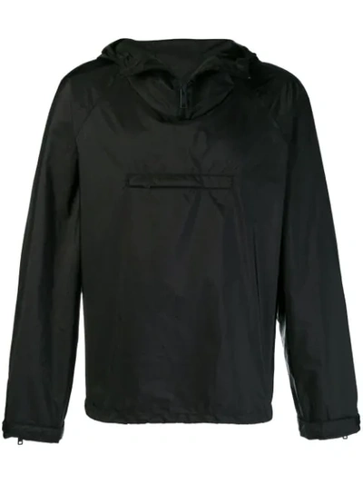 Prada Quarter Zip Windbreaker - Black