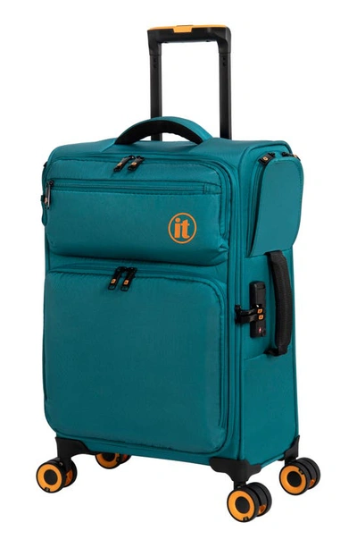 It Luggage Simultaneous 20-inch Softside Spinner Luggage In Harbour Blue