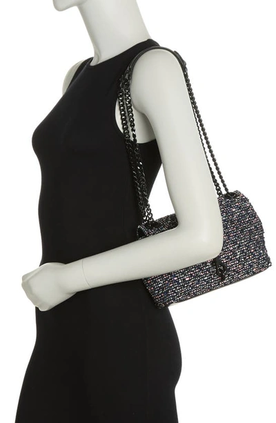 Rebecca Minkoff Edie Woven Convertible Crossbody Bag In Multi/ Black