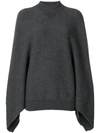 Givenchy Poncho Style Jumper - Grey