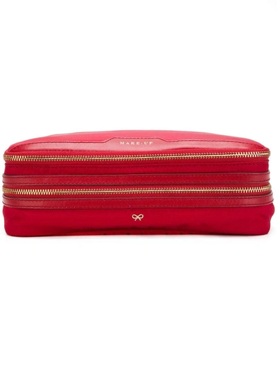 Anya Hindmarch - Stack Double Nylon Make Up Bag - Womens - Red