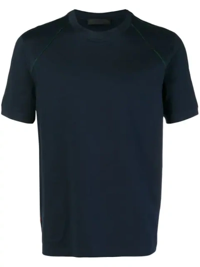 Prada Short Sleeved T-shirt In Blue