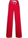 Miu Miu Loose Fit Tracksuit Bottoms In Red