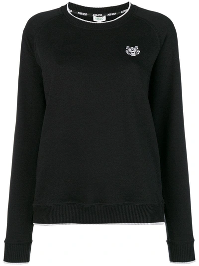 Kenzo Stripe Neck Sweatshirt - Black