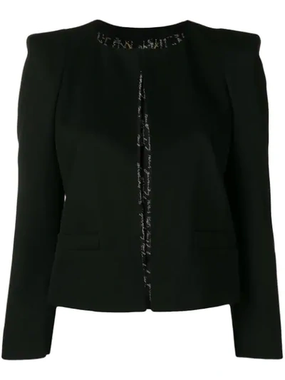 Givenchy Boxy Cropped Jacket - Black