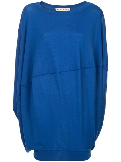 Marni Loose Fitted Sweatshirt In Blue