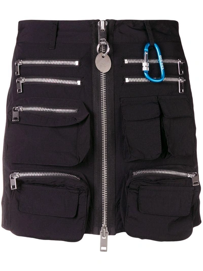 Diesel Zip-detail Mini Skirt - Black