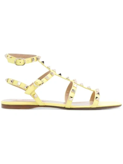 Valentino Garavani Valentino  Rockstud Sandals - Yellow