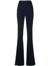 Gucci High Waisted Flared Trousers In Blue