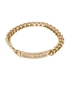 Balmain Logo Chain Bracelet In Metallic