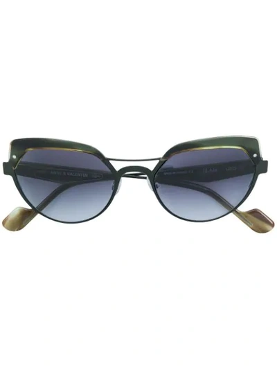 Anne & Valentin Slam Sunglasses In Brown