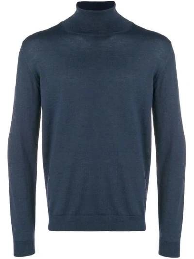 Roberto Collina Roll-neck Sweater - Blue In Blue