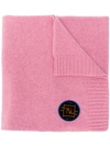 Fendi Logo Patch Scarf - Pink
