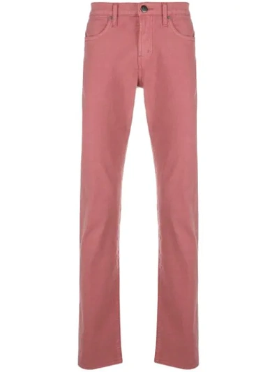 J Brand Kane Slim-fit Trousers In Pink