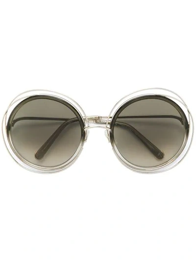 Chloé Carlina Sunglasses In Grey