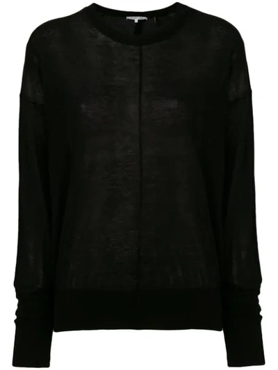 Helmut Lang Centre Seam Sweater - Black