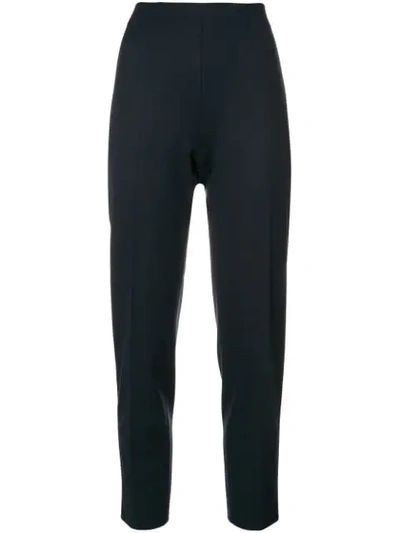 Piazza Sempione Tapered Trousers In Blue