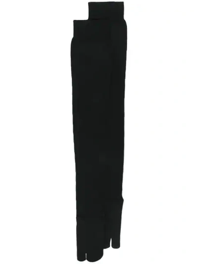 Maison Margiela Long Tabi Socks In Nero