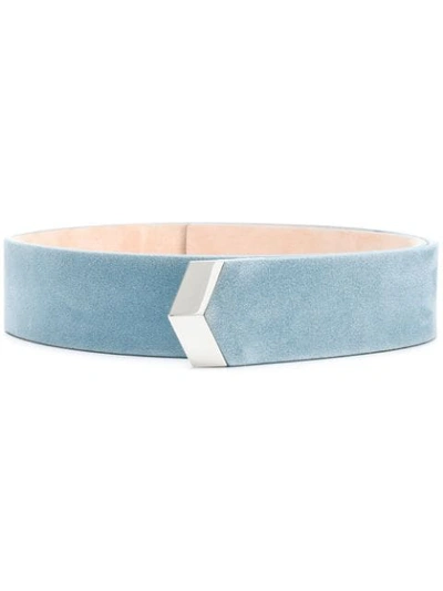 Jimmy Choo Britt Belt In Blue