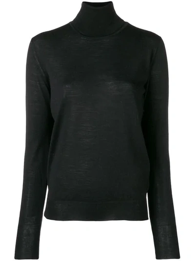 Roberto Collina Roll Neck Sweater In Black